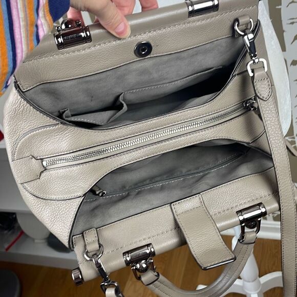 Vince Camuto Carla Grey Multi Snake Satchel - Picture 10 of 15